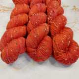 Autumn's Fire - Nep Sock - Hand Dyed Yarn from Noodle Soup