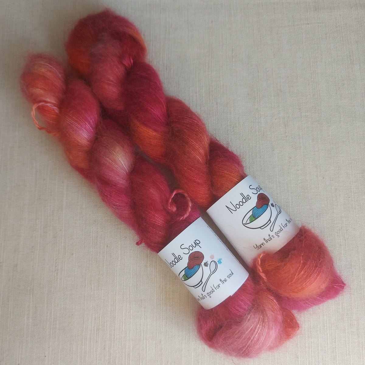 Shepherd's Delight - Kid Silk Fluph – Hand Dyed Yarn from Noodle Soup