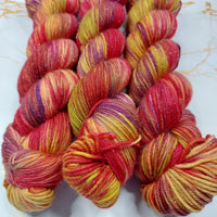 Aflame - Shimmer DK - Hand Dyed Yarn from Noodle Soup