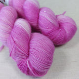 Pinky - Shimmer Sock - Hand Dyed Yarn from Noodle Soup