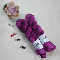 Rich Plum - Ultra Lace - Hand Dyed Yarn from Noodle Soup