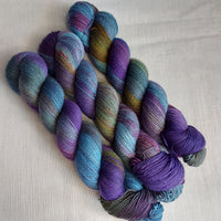 Doodle #104 - 100% Organic Squish - Hand Dyed Yarn from Noodle Soup